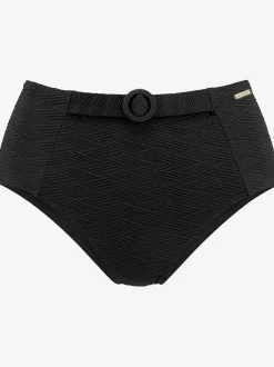Bas de maillot de bain taille haute avec ceinture décorative
