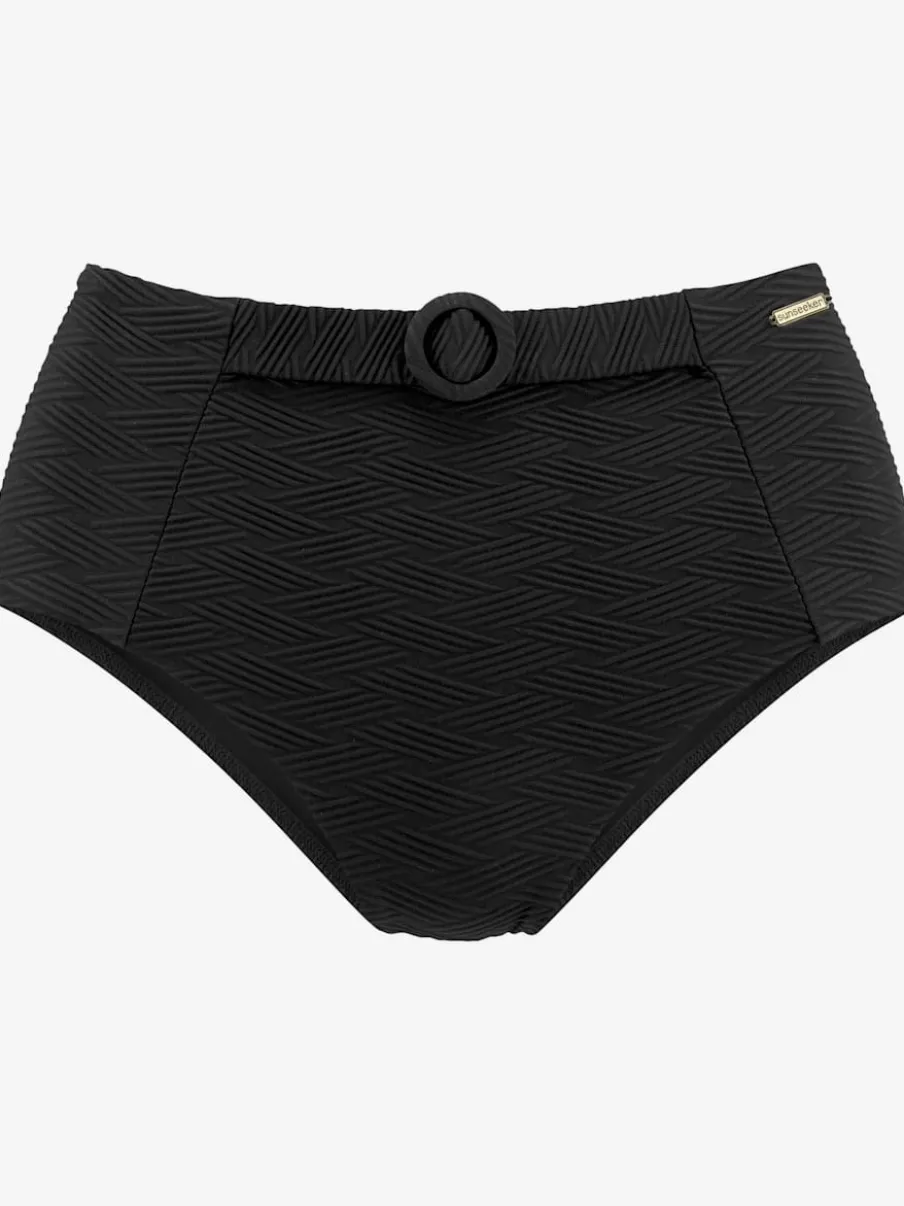 Bas de maillot de bain taille haute avec ceinture décorative