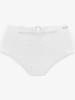 Bas de maillot de bain taille haute avec ceinture décorative