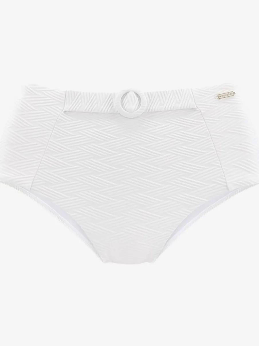 Bas de maillot de bain taille haute avec ceinture décorative