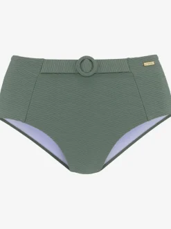 Bas de maillot de bain taille haute avec ceinture décorative