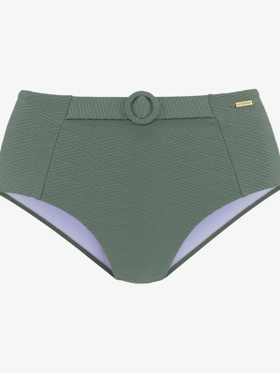 Bas de maillot de bain taille haute avec ceinture décorative