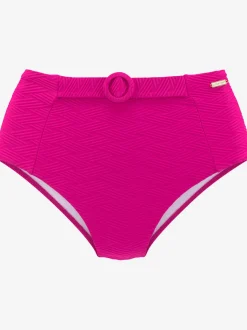 Bas de maillot de bain taille haute avec ceinture décorative