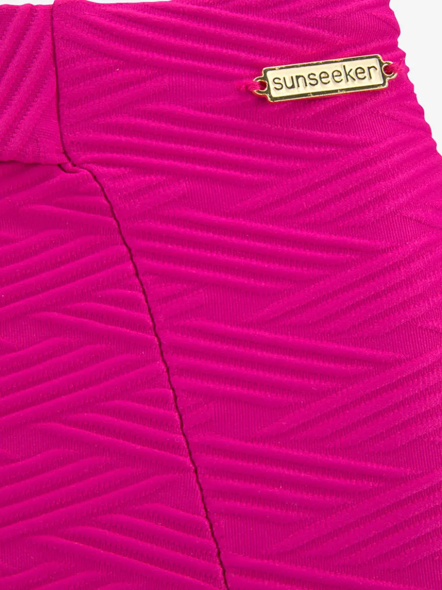 Bas de maillot de bain taille haute avec ceinture décorative
