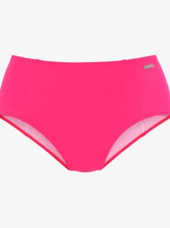 Bas de maillot de bain taille haute avec détails noués et matière recyclée
