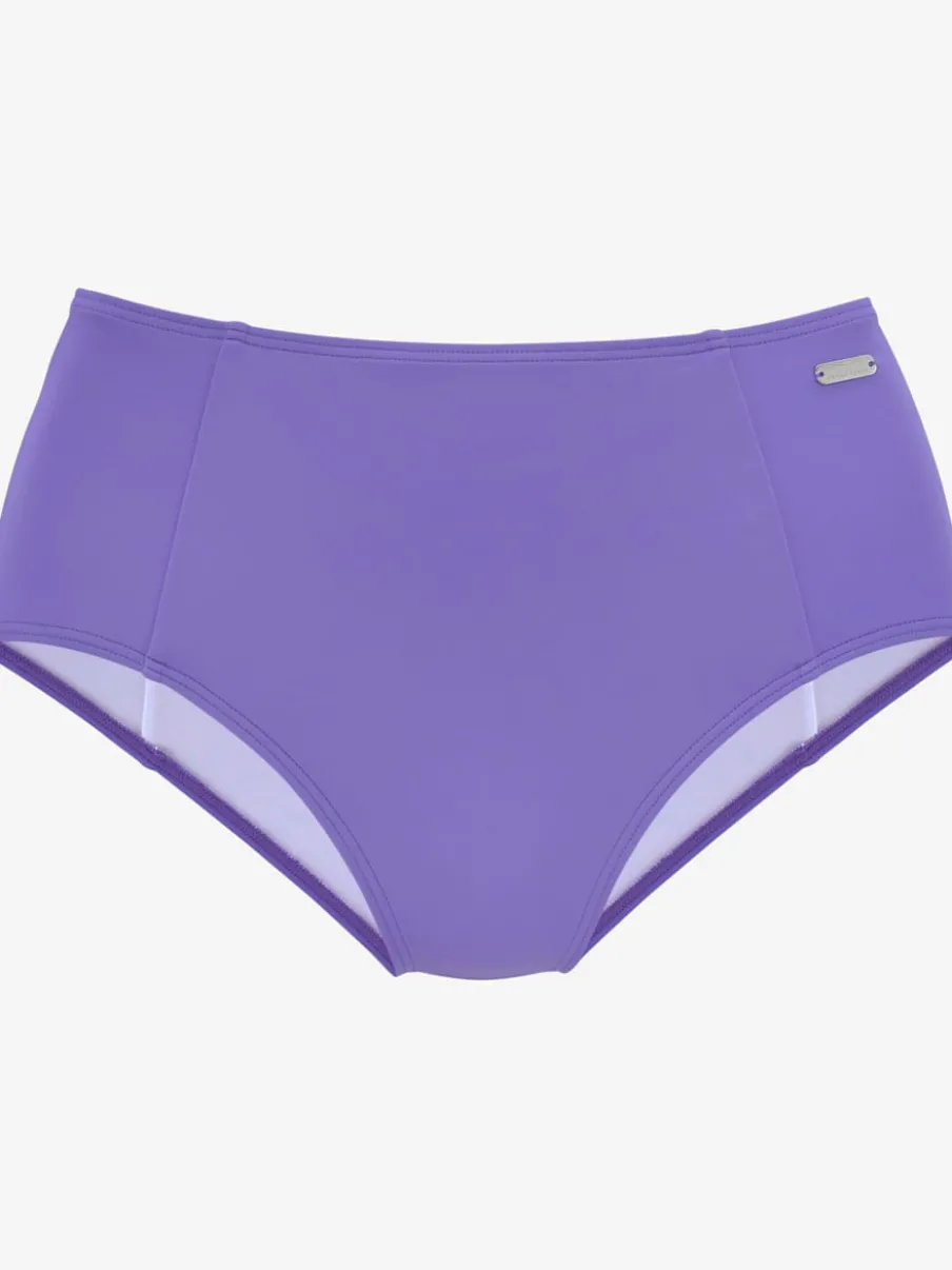 Bas de maillot de bain taille haute avec détails noués et matière recyclée