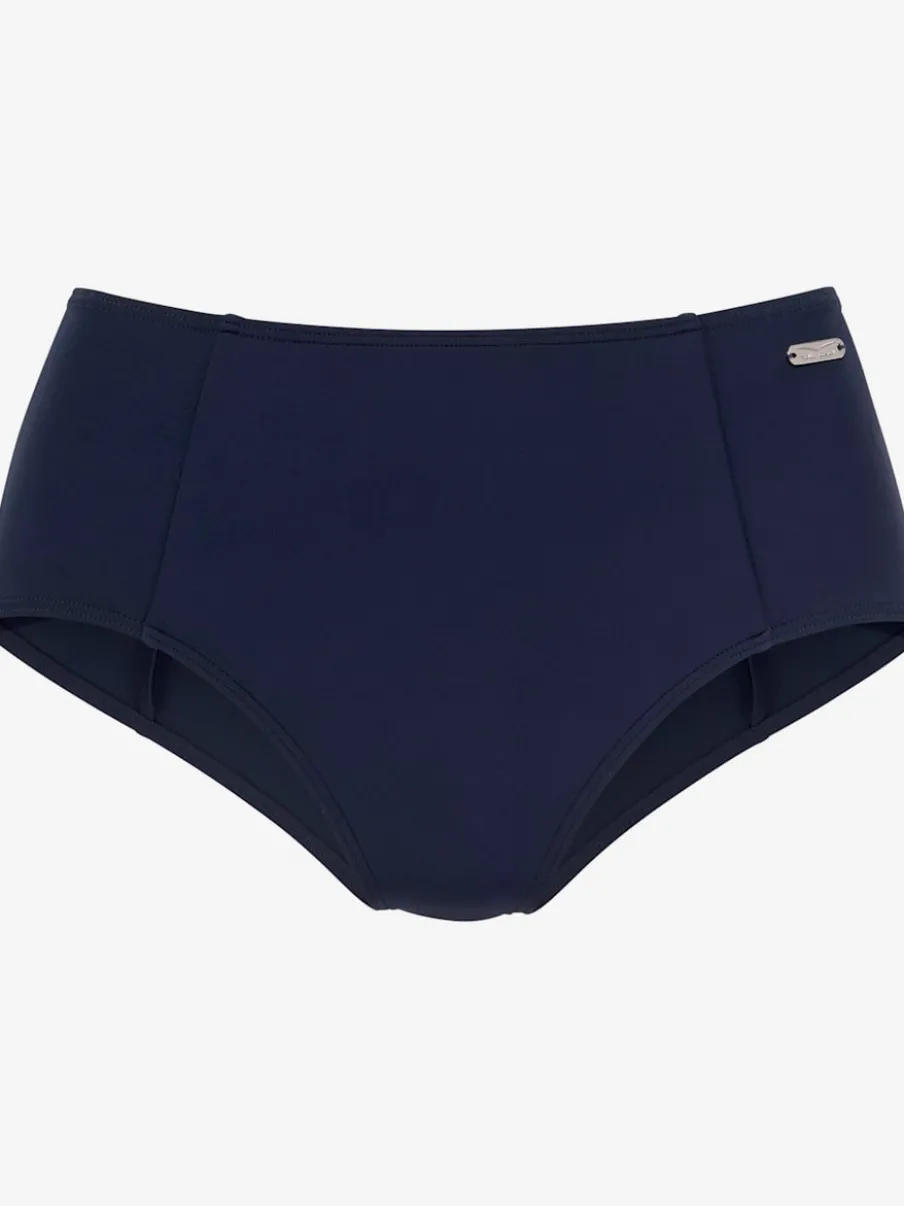 Bas de maillot de bain taille haute avec détails noués et matière recyclée