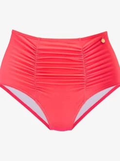 Bas de maillot de bain taille haute en fronces gainantes