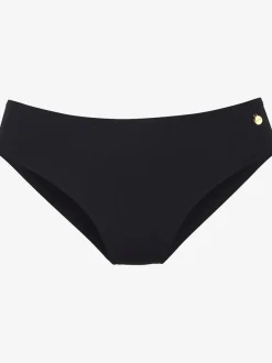 Bas de maillot de bain uni avec coupe classique en polyamide recyclé