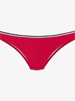 Bas de maillot de bain uni à cordons en polyamide recyclé