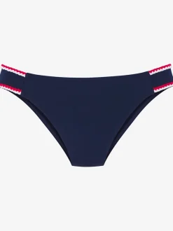 Bas de maillot de bain unis avec cordons en polyamide recyclé