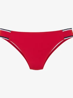Bas de maillot de bain unis avec cordons en polyamide recyclé
