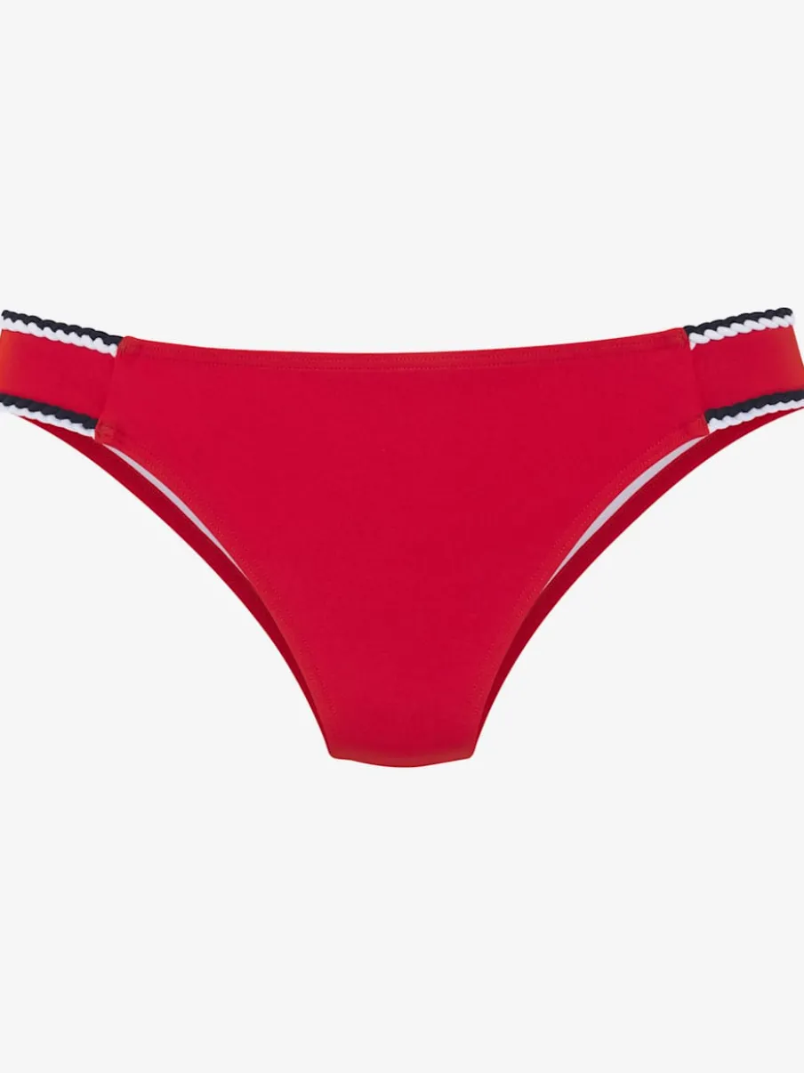 Bas de maillot de bain unis avec cordons en polyamide recyclé