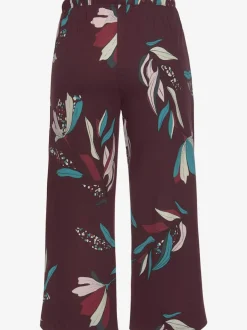 Bas de pyjama élégante pantacourt de pyjama avec motif sur toute la surface