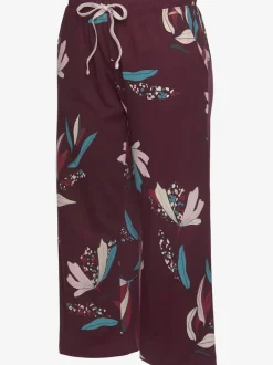 Bas de pyjama élégante pantacourt de pyjama avec motif sur toute la surface