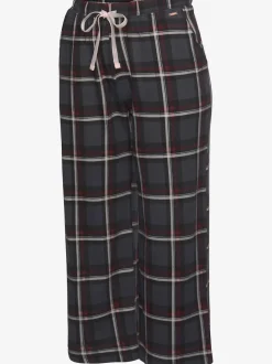 Bas de pyjama élégante pantacourt de pyjama avec motif sur toute la surface