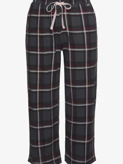 Bas de pyjama élégante pantacourt de pyjama avec motif sur toute la surface