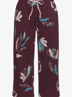 Bas de pyjama élégante pantacourt de pyjama avec motif sur toute la surface