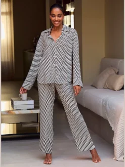 Bas de pyjama élégant pantalon de pyjama imprimé sur toute la surface