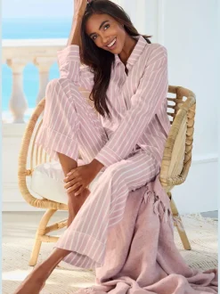 Bas de pyjama pantalon avec jambes larges