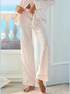 Bas de pyjama pantalon avec jambes larges