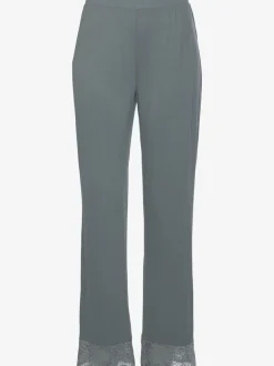 Bas de pyjama pantalon de nuit long avec détails en dentelle