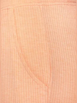 Bas de pyjama pantalon de nuit en matière côtelée douce