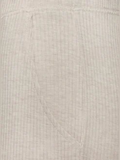 Bas de pyjama pantalon de nuit en matière côtelée douce