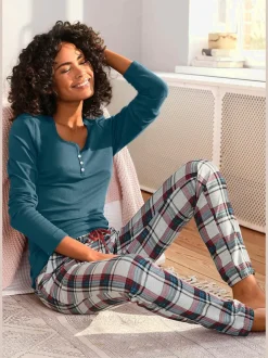 Bas de pyjama pantalon de nuit à motifs