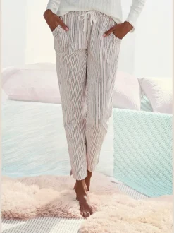 Bas de pyjama pantalon de nuit élégant avec motif sur toute la surface