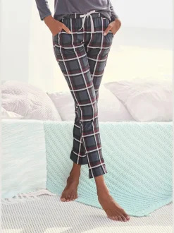 Bas de pyjama pantalon de nuit élégant avec motif sur toute la surface