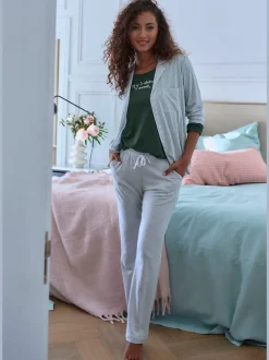 Bas de pyjama pantalon de pyjama s.oliver avec passepoils contrastés