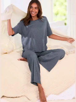 Bas de pyjama pantalon de pyjama en tricot côtelé