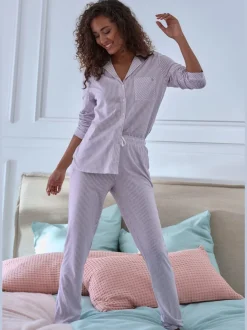 Bas de pyjama pantalon de pyjama s.oliver avec passepoil contrasté