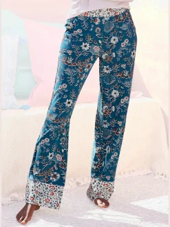Bas de pyjama pantalon de pyjama fantaisie avec imprimé floral