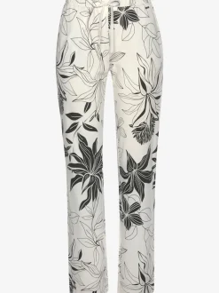 Bas de pyjama pantalon longueur cheville à imprimé floral