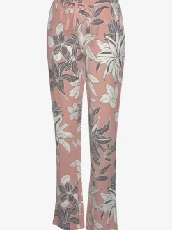 Bas de pyjama pantalon longueur cheville à imprimé floral