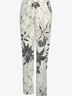 Bas de pyjama pantalon longueur cheville à imprimé floral