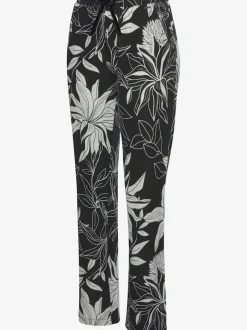 Bas de pyjama pantalon longueur cheville à imprimé floral