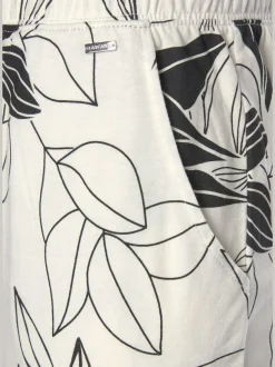 Bas de pyjama pantalon longueur cheville à imprimé floral
