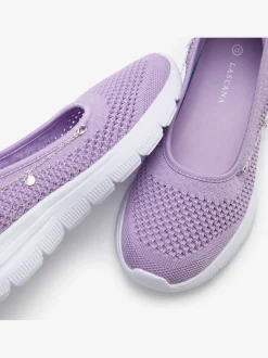 Baskets chaussures en textiles, chaussures en tissu avec chaîne décorative raffinée amovible pour un look personnalisé