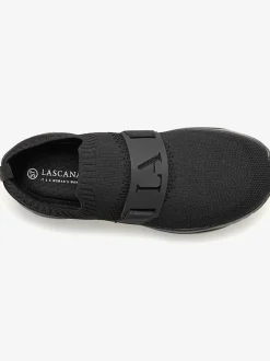 Baskets chaussures en textile, chaussures en tissu avec semelle chunky tendance