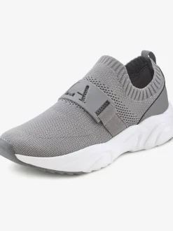 Baskets chaussures en textile, chaussures en tissu avec semelle chunky tendance