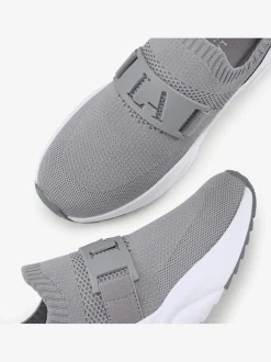 Baskets chaussures en textile, chaussures en tissu avec semelle chunky tendance