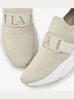 Baskets chaussures en textile, chaussures en tissu avec semelle chunky tendance