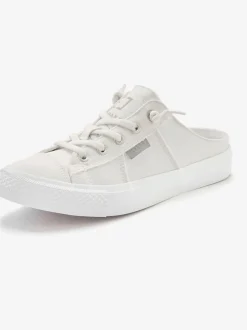 Baskets chaussures en textile au style usé et délavé tendance