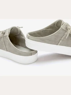 Baskets chaussures en textile au style usé et délavé tendance