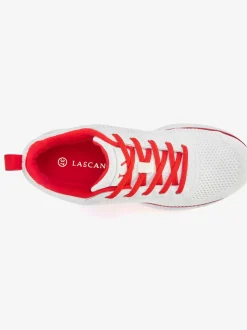 Baskets chaussures en textile, chaussures en tissu avec détails contrastés pour un look raffiné