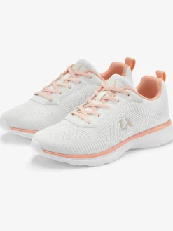 Baskets chaussures en textile, chaussures en tissu avec détails contrastés pour un look raffiné