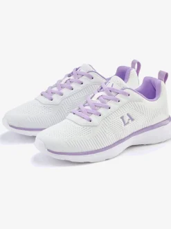 Baskets chaussures en textile, chaussures en tissu avec détails contrastés pour un look raffiné